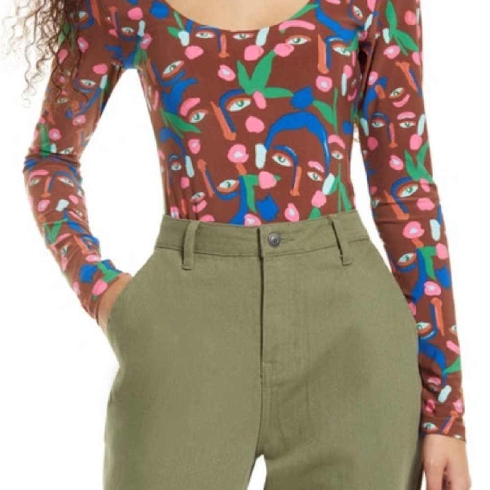 Nordstrom x Cristina Martinez Multicolor Artistic Bodysuit